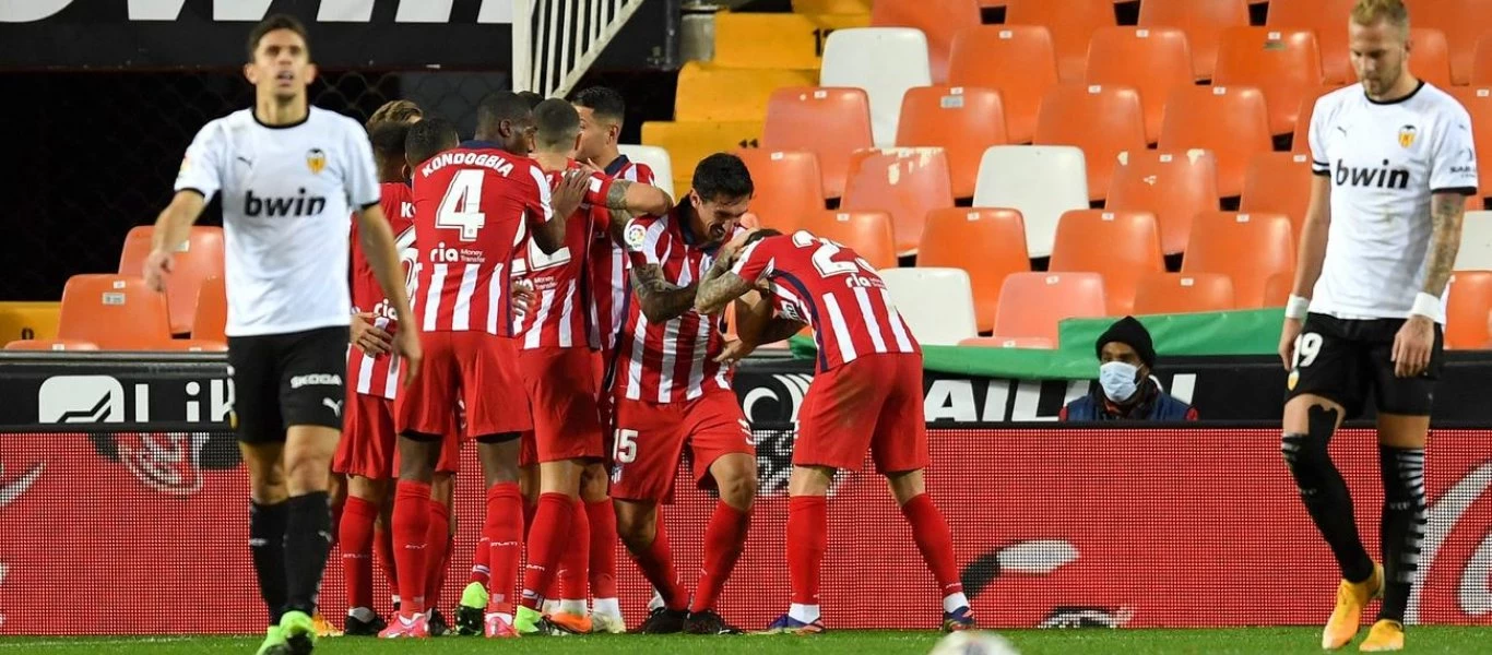 La Liga: Η Ατλέτικο κέρδισε την Βαλένθια και ανέβηκε στην κορυφή - Όλα τα αποτελέσματα